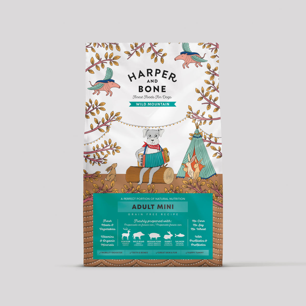 Harper & Bone Adult Mini Wild Mountain for small dogs