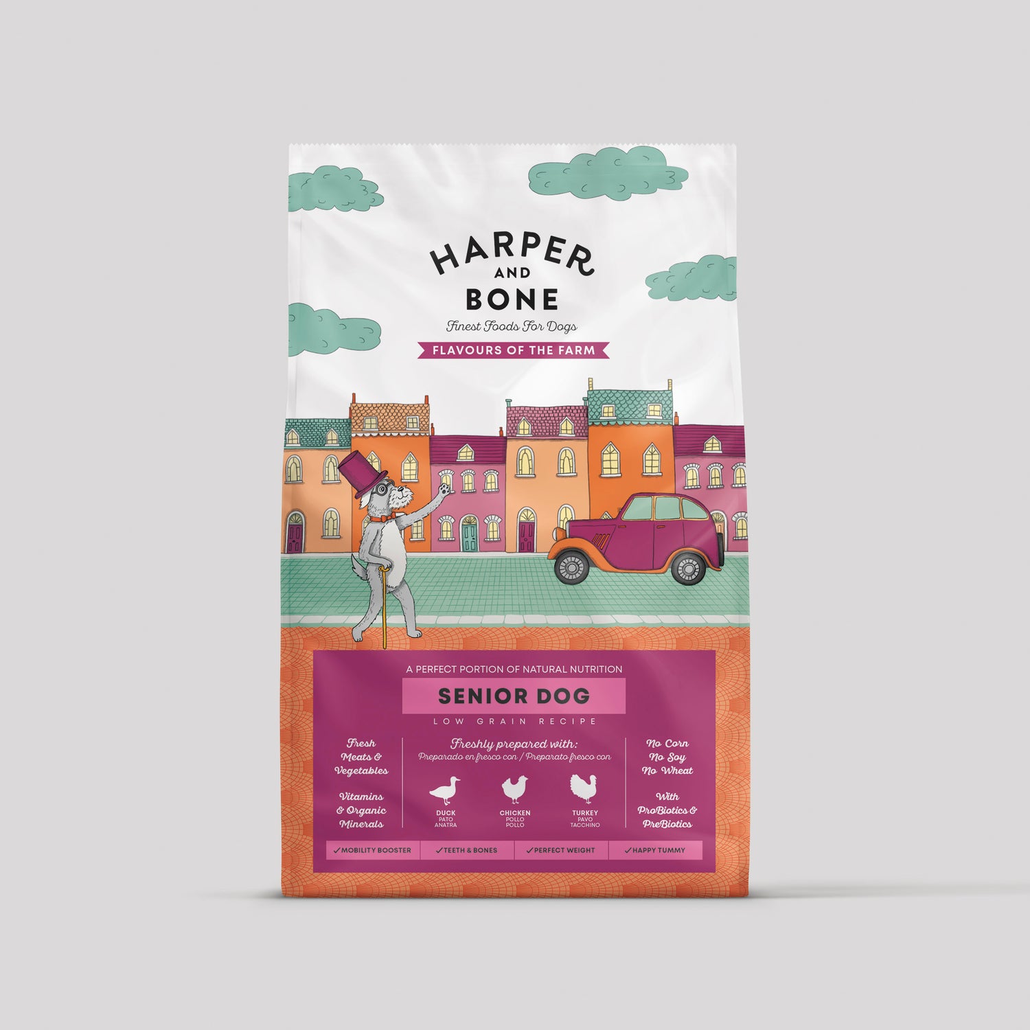 Harper & Bone Senior Dog Flavours of the Farm for senior dogs