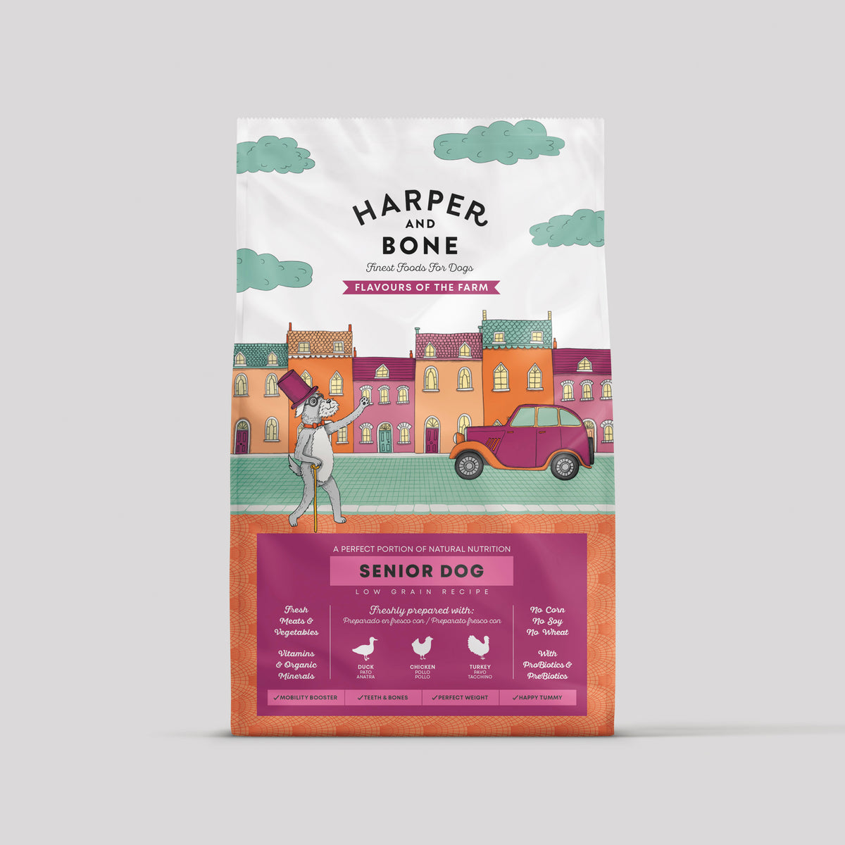 Harper & Bone Senior Dog Flavours of the Farm for senior dogs