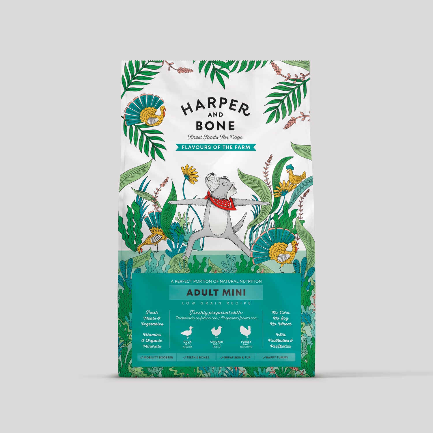 Harper & Bone Adult Mini Flavours of the Farm for small breed adult dogs
