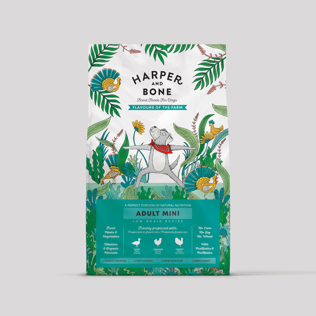 Harper & Bone Adult Mini Flavours of the Farm for small breed adult dogs