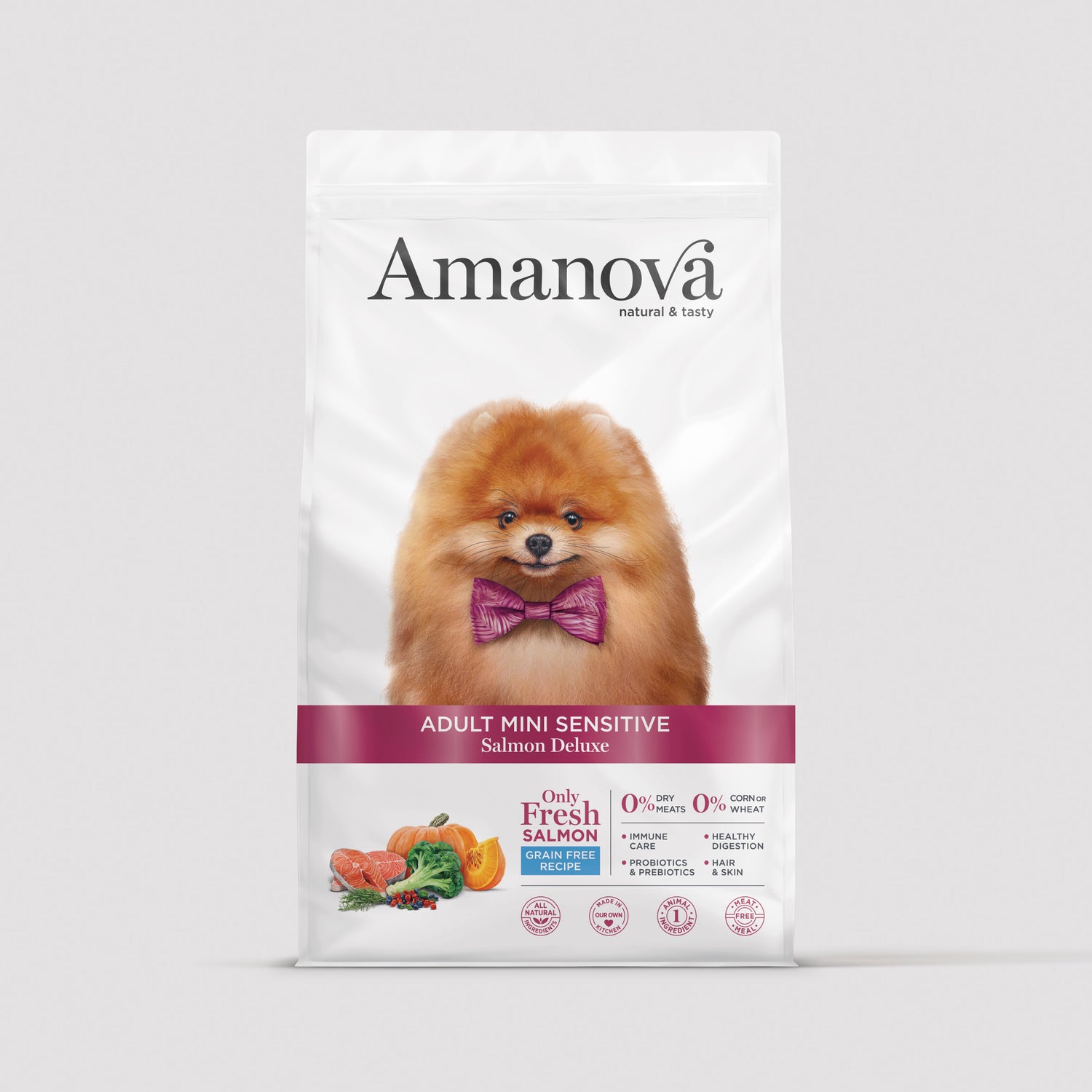 Amanova Adult Mini Sensitive Salmon Deluxe Futter für kleine Hunde