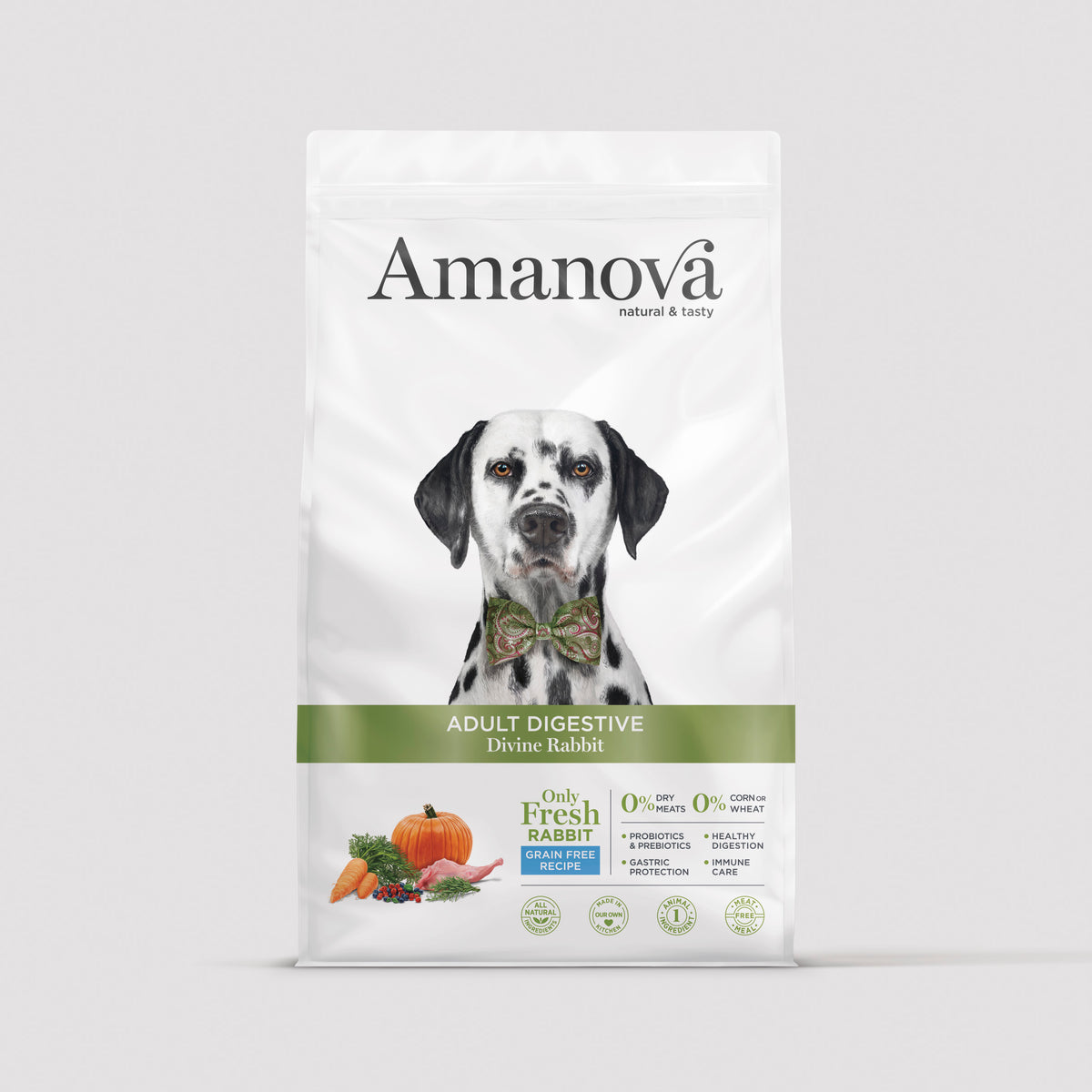 Pienso Adult Digestive Divine Rabbit de Amanova para perros en bolsa