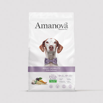 Amanova Adult Mobility Fish Delicacy crocchette per cani