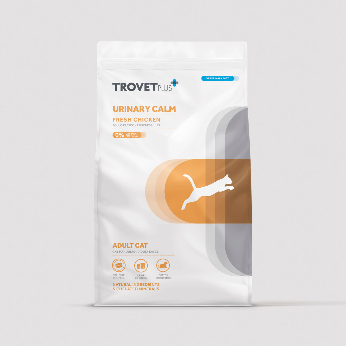 Bolsa de alimento dietético Trovetplus Urinary Calm para gatos adultos