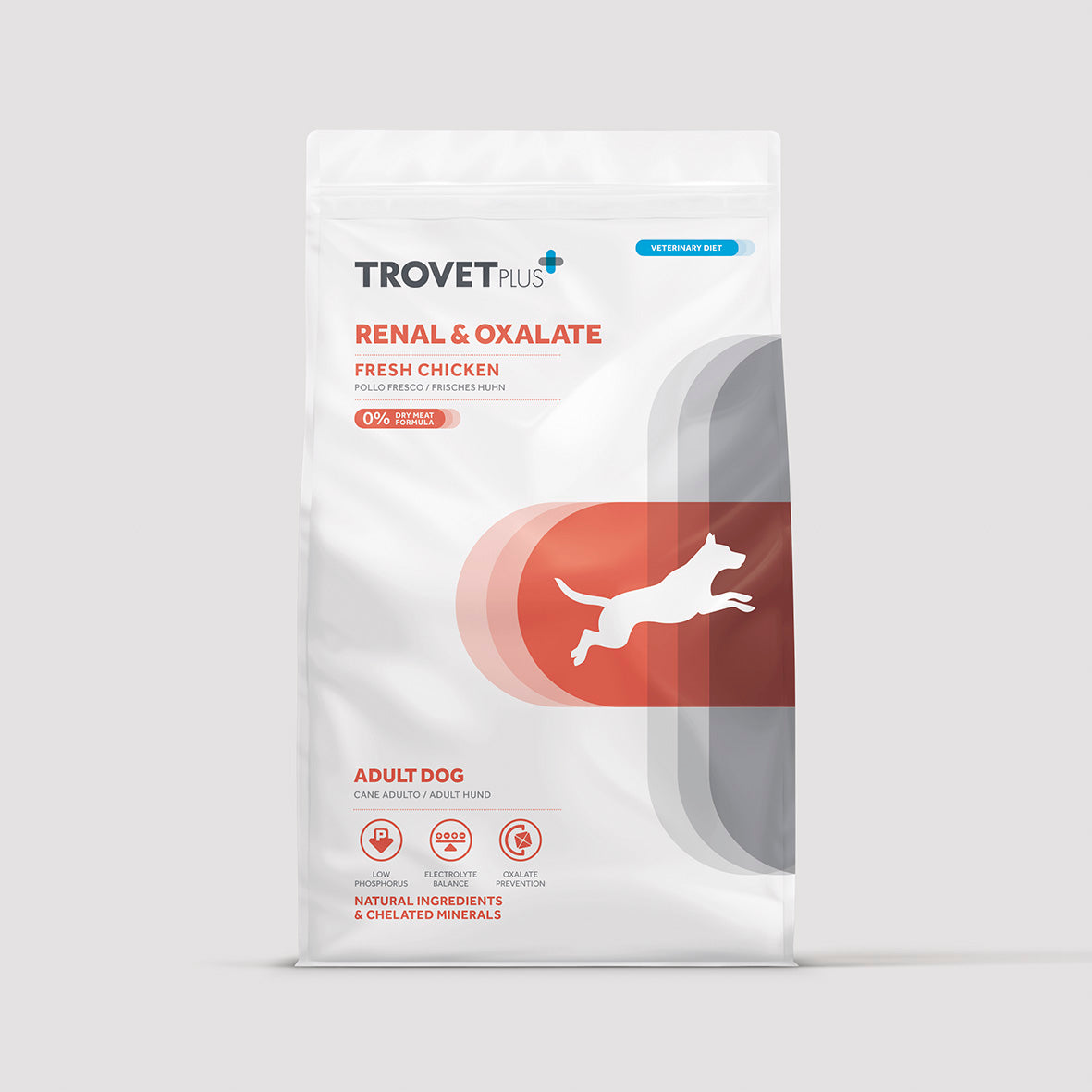 Trovetplus Renal & Oxalate diet food bag for adult dogs