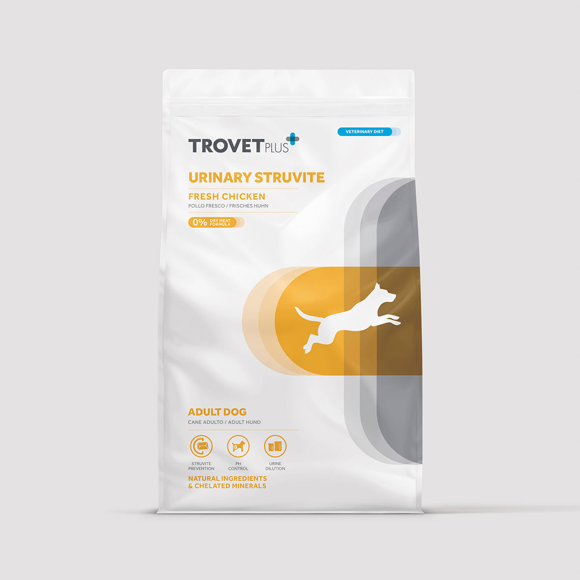 Bolsa de alimento dietético Trovetplus Urinary Struvite para perros adultos