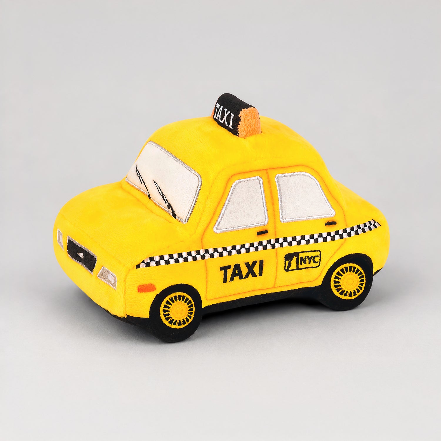 Onlyfresh Taxi Toy plush toy for dogs, yellow taxi design