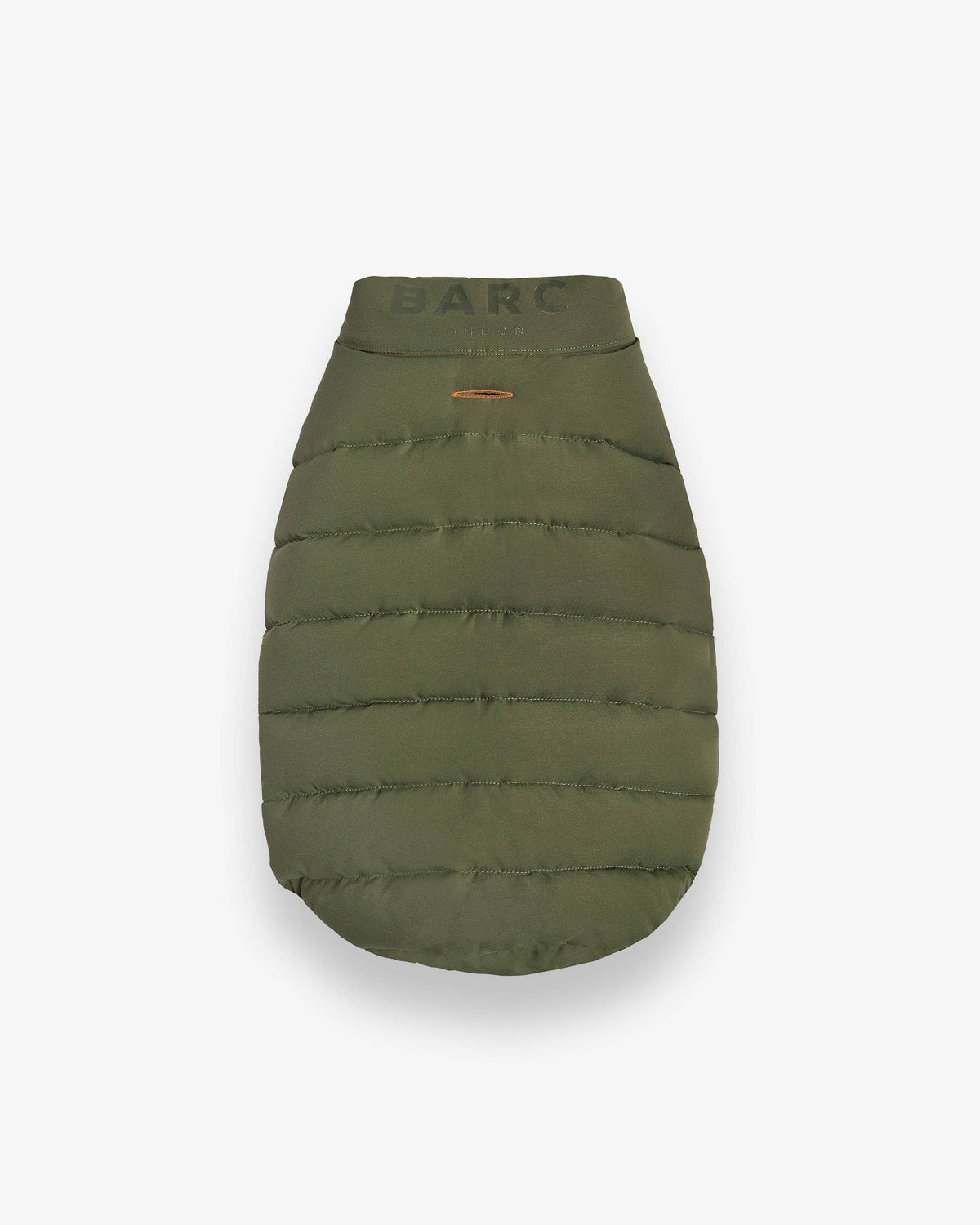 Reversible Dog Puffer Jacket: Coral & Khaki Green