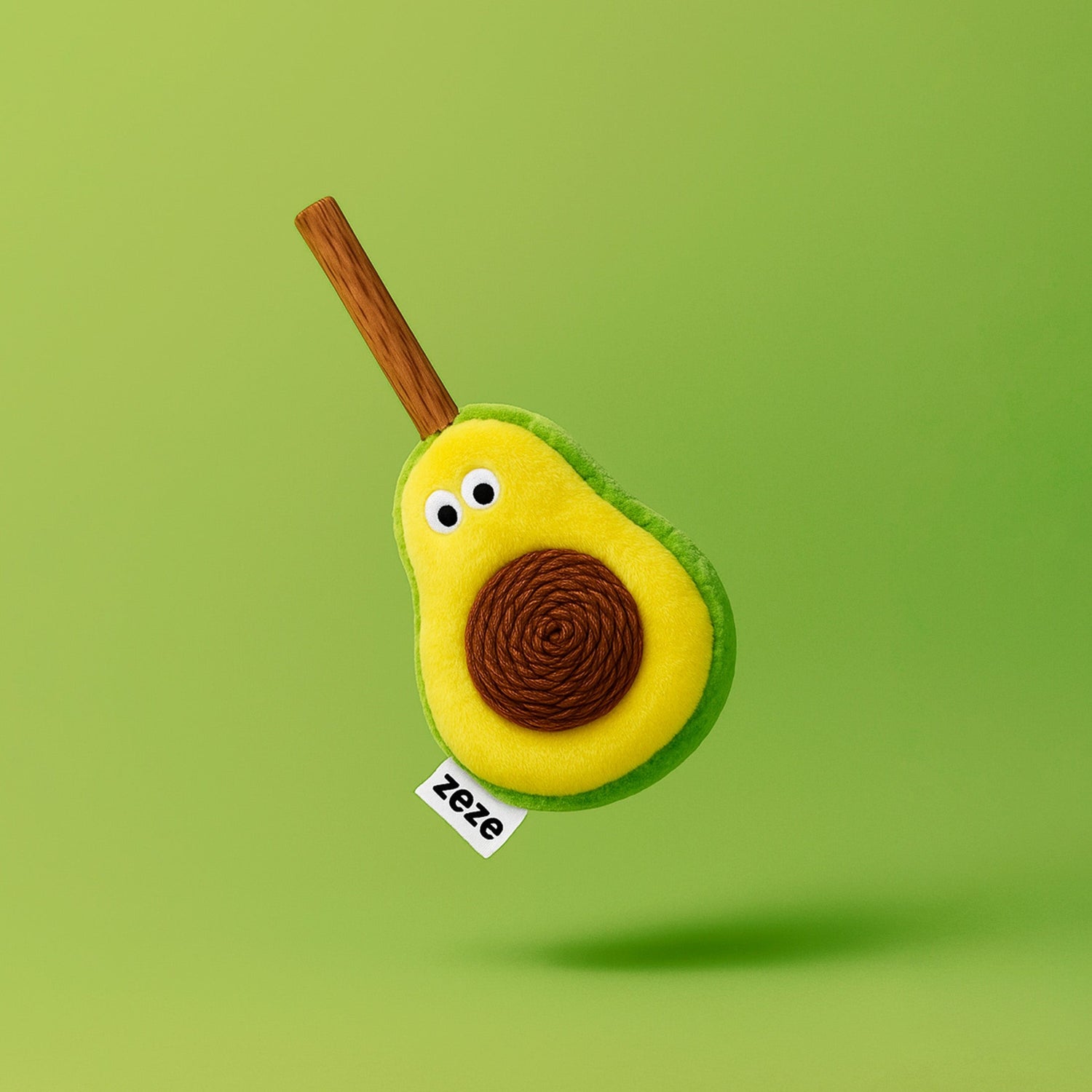 Giocattolo Avocado Ball Zeze per gatti con osso estraibile