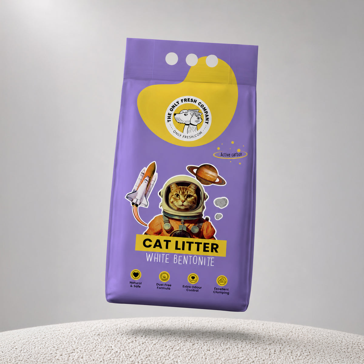 Onlyfresh cat litter with activated carbon clumping and odor control