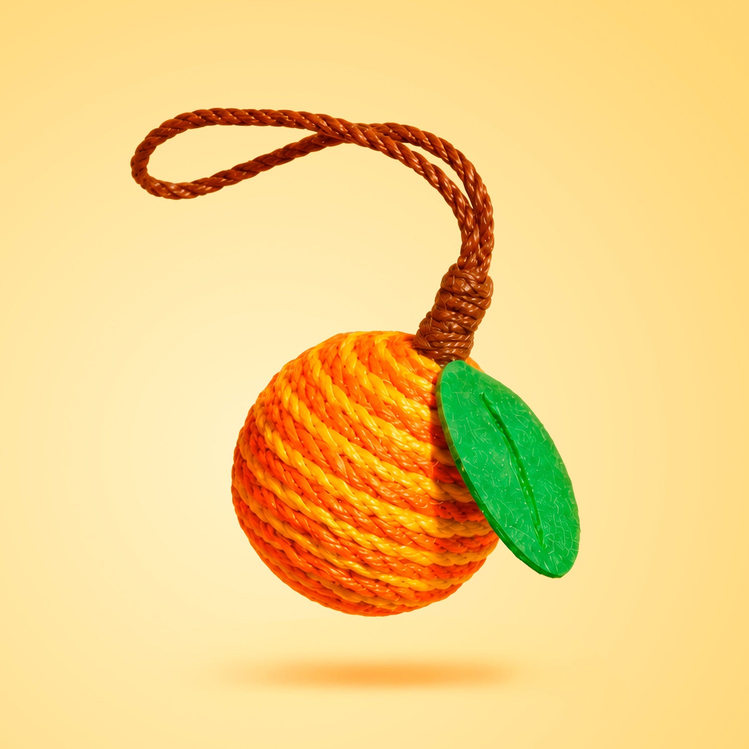 Giocattolo Orange Rope Scratch Ball di Zeze per gatti a forma di arancia con corda