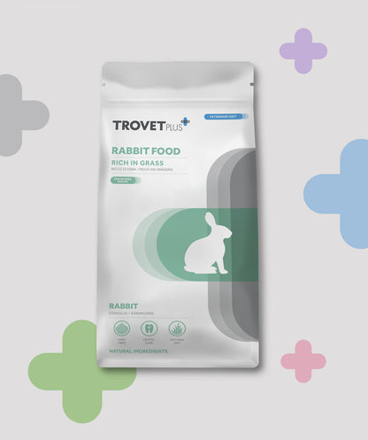 Bolsa de alimento Trovetplus Rabbit Rich in Grass para conejos