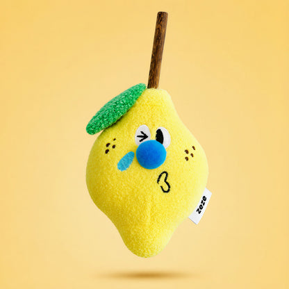 Giocattolo morbido Sweet Pear Plush Zeze a forma di pera per gatti